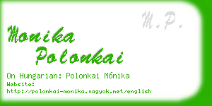 monika polonkai business card