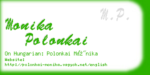 monika polonkai business card